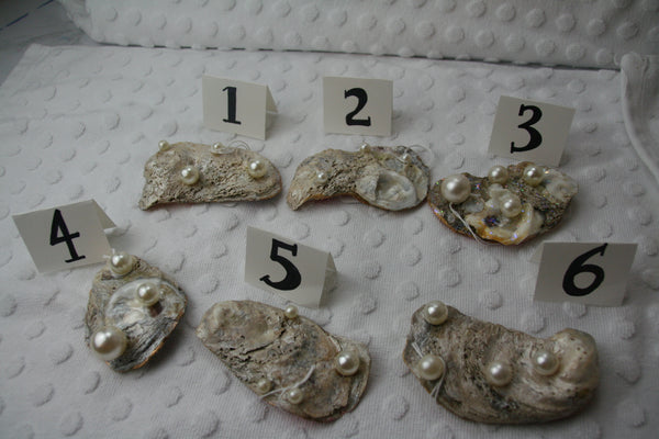 Oyster Trinket Dish (Pink Flowers 3)