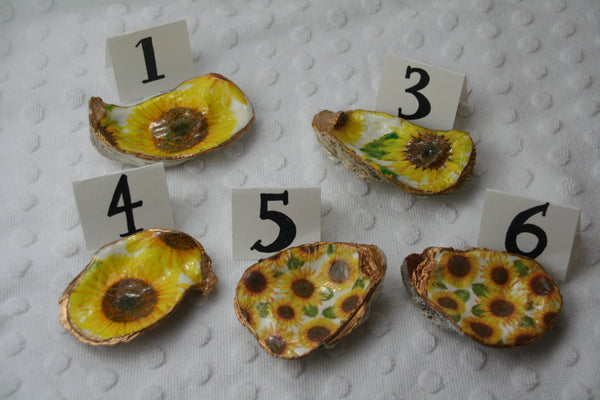 Oyster Trinket Dish (Sunflower)