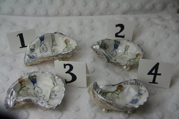 Oyster Trinket Dish (Silver Tequila)